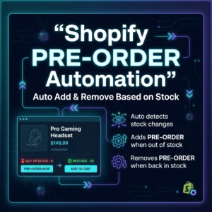 Shopify Auto Pre-Order Title Automation (Stock-Based)